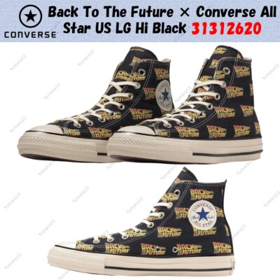 Back To The Future × Converse All Star US LG Hi Black 31312620 Men's Size