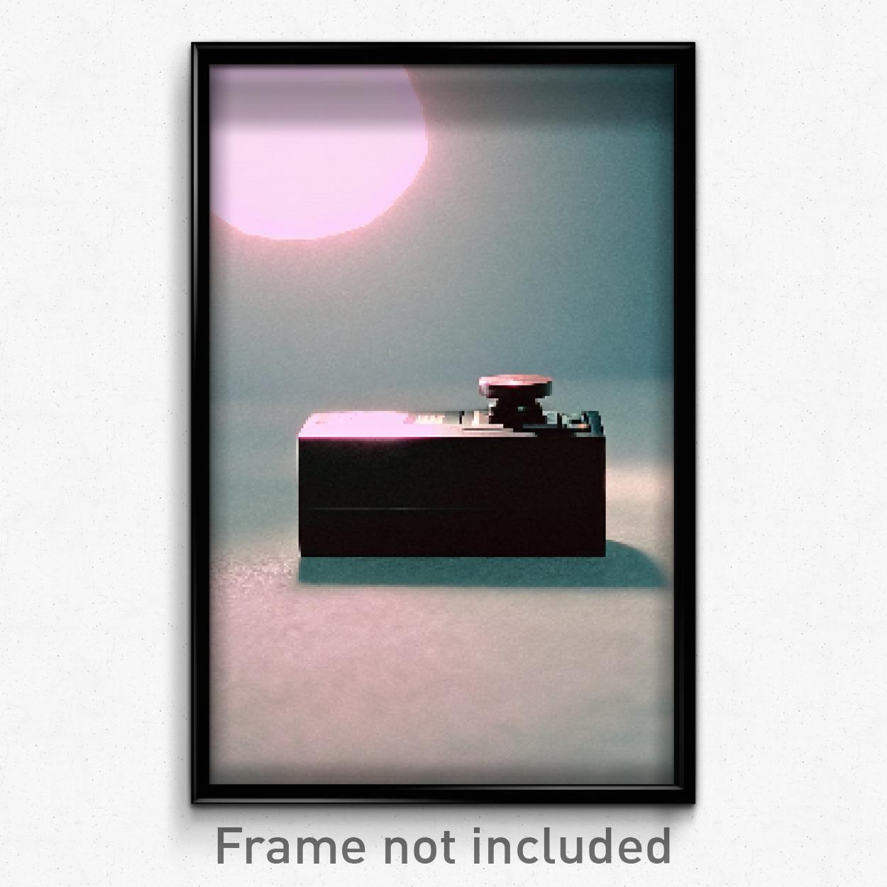 8 Bit Psychedelic Pixel Art Poster - Simplistic Pound Trippy Video Game Print