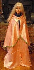 Peach Satin Cloak with Mantle for Child or Cape for Teen or Small Adult FSGC25