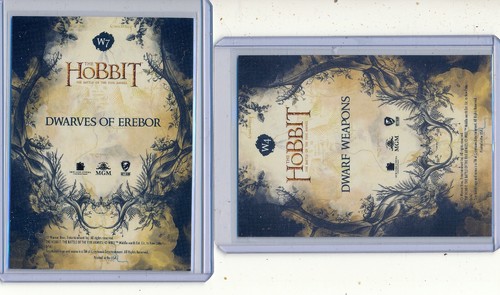 THE HOBBIT Battle of Five Armies Trading Card Packs 2pc INSERT LOT - Picture 2 of 2