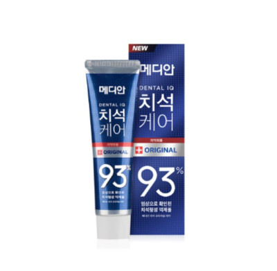 MEDIAN Dental IQ 93% tartar inhibition rate Toothpaste 120g x 2 White & Blue