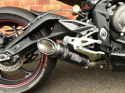 Street Triple 765 Exhaust 2020-2022 SP Engineering Carbon Stubby SC-1 ...