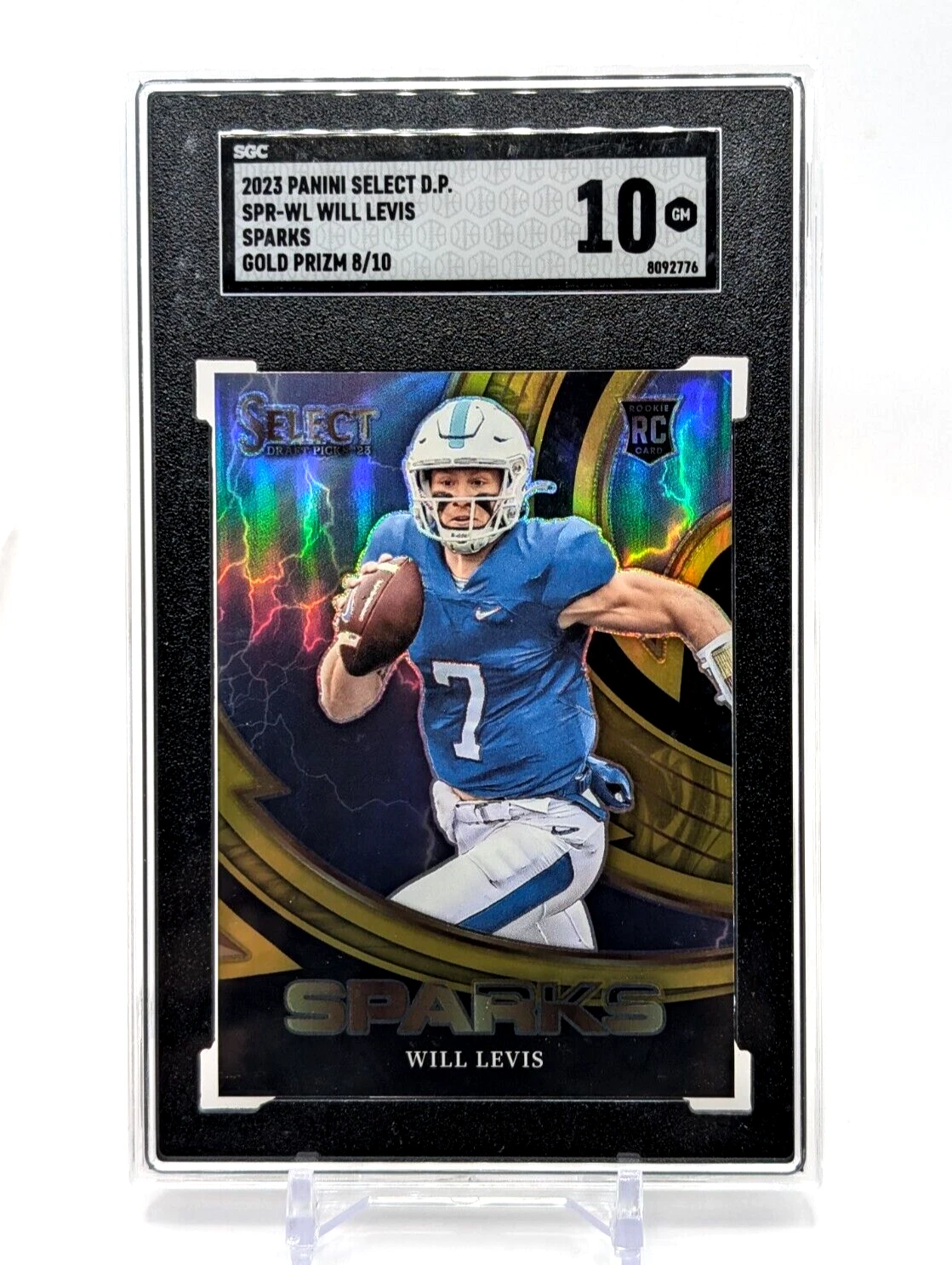 Will Levis Panini Select Draft Picks Sparks #SPRWL Gold
