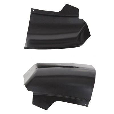 For Chevy Silverado/GMC Sierra 2Dr Standard Cab 2007-2013 Black Pair Cab Corners