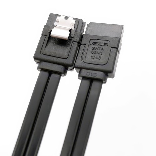 2x ASUS SATA 3 III 3.0 Data Cable 6Gbps for HDD SSD with Angle and Lead Clip - Picture 3 of 4