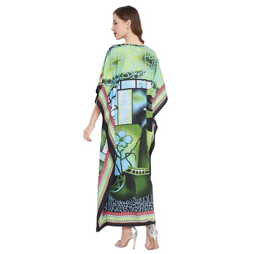 Abito maxi donna caftano lungo taglia taglie forti kimono boho caftano regalo di Natale - Foto 126 di 604