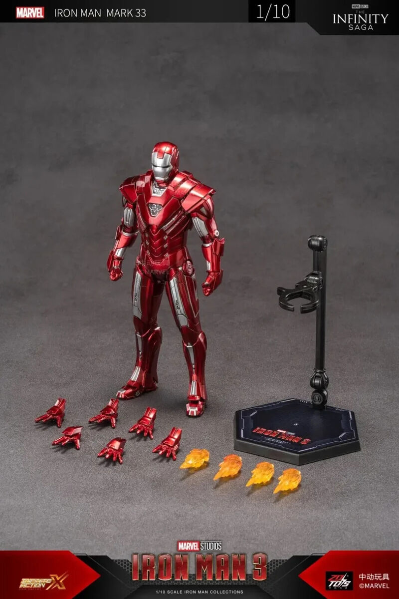 action figure Marvel IRON MAN Mark XXXIII MK33 Silver action figure Marvel IRON MAN Mark XXXIII MK33 Silver
