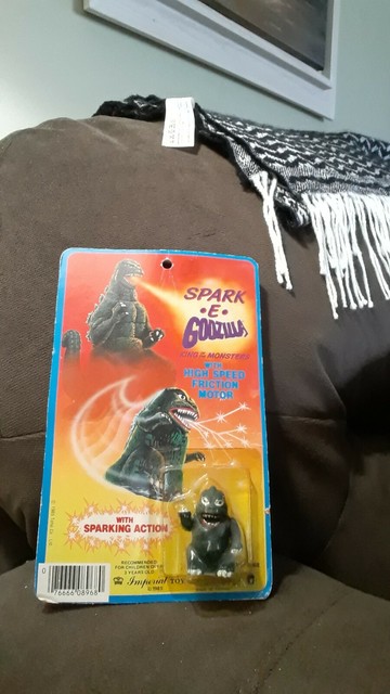 1985 Godzilla Spark E Imperial Toys Friction Toy | eBay