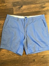 Men  s George Above The Knee Flat Front Shorts Slate Blue Size 46