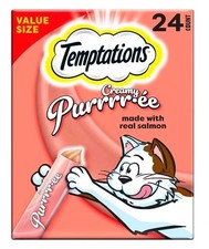 Temptations Creamy Puree Squeezable Lickable Wet Cat Treats, 0.42 Oz. 3 PK- 72ct