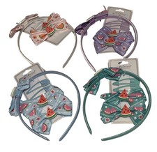 Lot Of 4 Girls Hair Accessories Watermelon Theme Headbands  Clips Bundle NWT