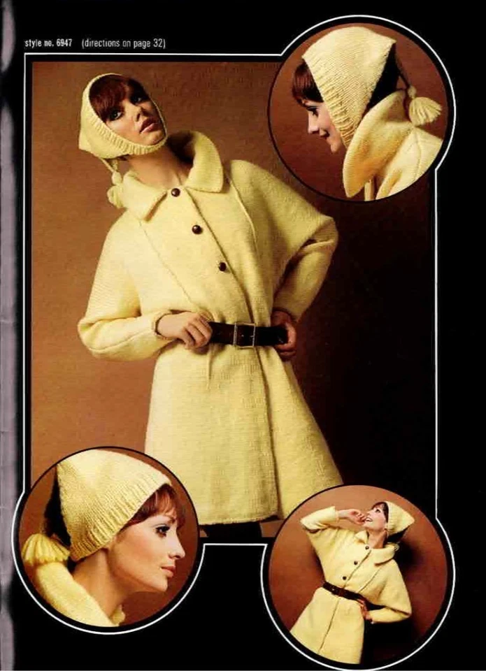 Knitting Pattern Brunswick 697 Women Coats Coat Designs 1970's Fashions VTG - Image 2 of 4