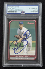 2008 RICH HILL Signed Bowman Baseball Card-CHICAGO CUBS-PSA