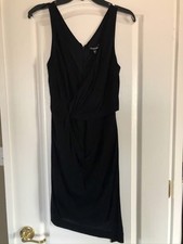 women's dress size small bebe black fitted cocktail dress