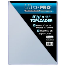 Toploader - 8-1/2x 11 (25 per pack)