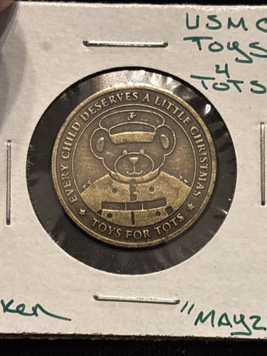 USMC Toys For Tots Token “may26” Circulated With Corrosion Us Marine Corps - Picture 8 of 24