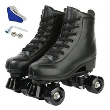 Silvertree Women's Roller Skates PU Leather High-top Roller Skate Four-Wheel ...
