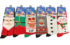 Men's Boys Funny Santa Snow Novelty Socks Gift MERRY CHRISTMAS size 6-11 UK
