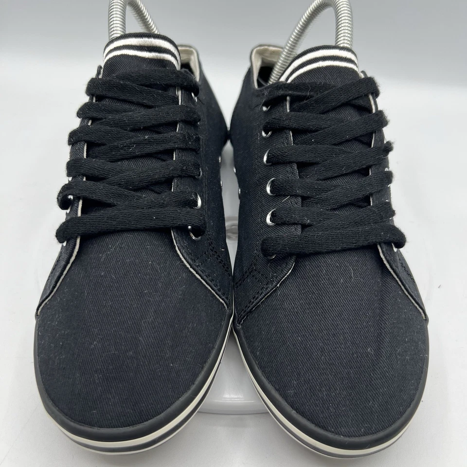 Zapatillas bajas de lona Fred Perry Byron negras para hombre talla 7 B3176/184 Foto 2 de 4