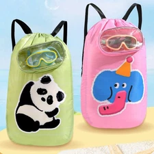 Kids Beach Bag Pool Backpack Swimming Sandproof Large Capacity With Zippered