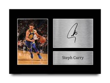 Stephen Curry Signed NBA Warriors Pre Printed Autograph Photo Memorabilia Gift