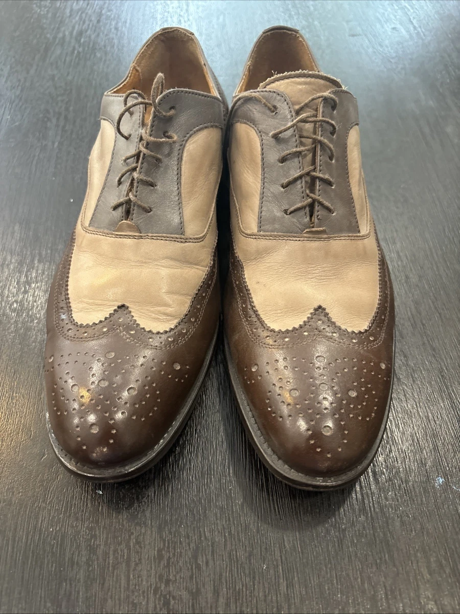 VERO CUOIO Men\'s Two Tone Shoes Size 10 1/2 Vero Cuoio Brown Dress Shoes Oxford for Men for sale | eBay main image 3