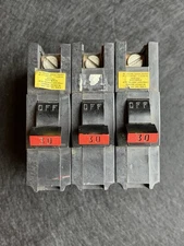 FPE NA130 1 Pole 30 Amp 120/240V AC Stab-Lok Thick Plug In Red Circuit Breaker  