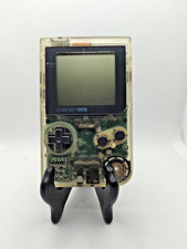 Nintendo Game Boy Pocket Handheld System Clear CLEANED  TESTED, NO SCREEN BURN
