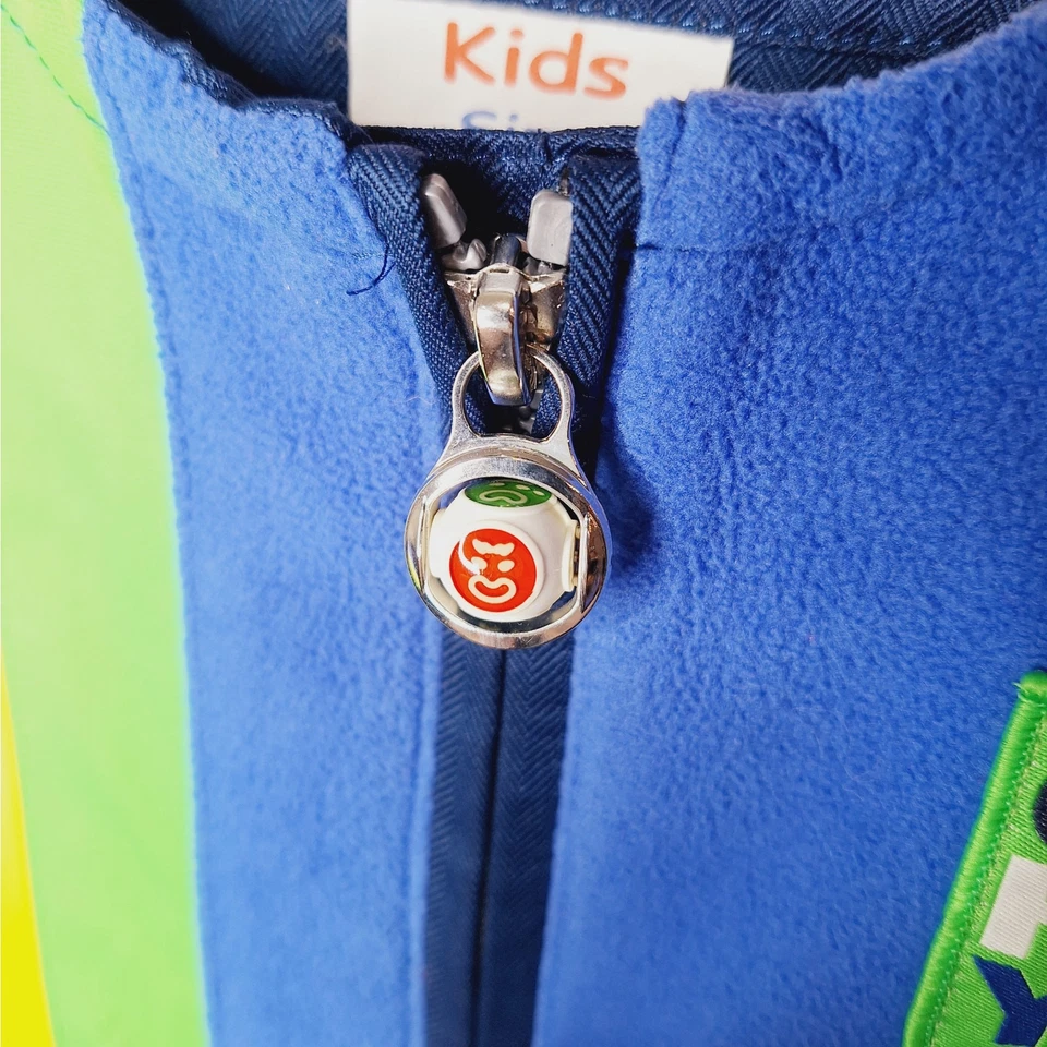 Vintage Obermeyer Kids Ski Bibs Medieval Blue Chill Factor Pants Suit 4 Snow - Image 4 of 4