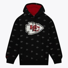 Kansas City Chiefs Men  s Mitchell And Ness Hoodie Sweatshirt Sz Me