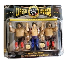 WWE CLASSIC SUPERSTARS CAPTAIN LOU ALBANO THE WILD SAMOANS AFA AND SIKA LTD. ED.