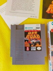 Manuales y p&oacute;ster aut&eacute;nticos completos Super Off Road Ivan Stewart Nintendo NES CIB