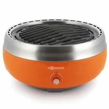 Homping Grill Ultimate Portable Smart Charcoal BBQ Electric Fan Smokeless
