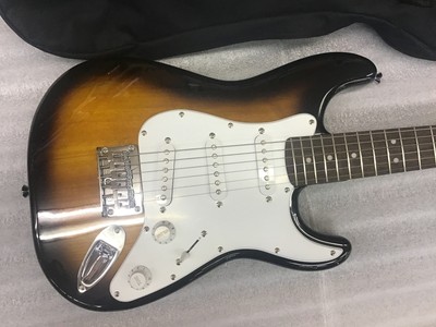Squier by Fender MINI ST Used 2012 Rosewood Fingerboard Sunburst w/Soft Case