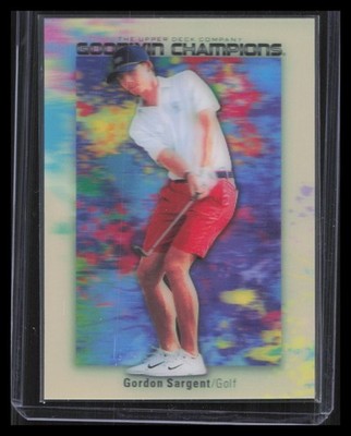 Gordon Sargent Splash of Color 3-D Lenticular 2024 UD Goodwin Champions #SCL-GS