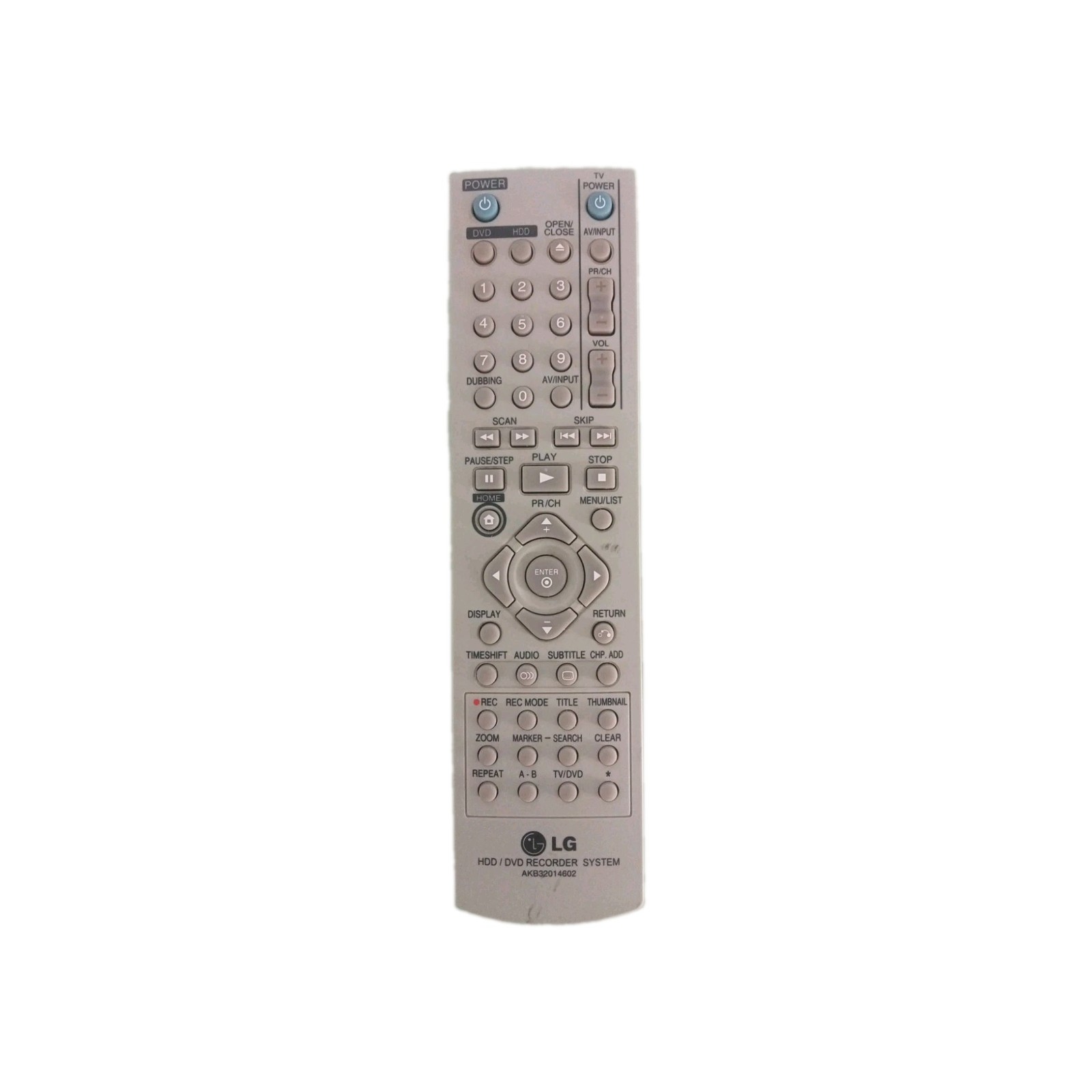 LG-AKB32014602 Telecomando originale HDD/DVD Recorder System