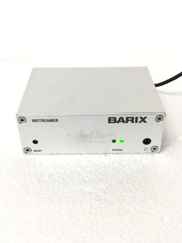 Barix Instreamer 2012.8076 IP Audio Encoder No AC Adapter, WORKING FREE SHIPPING