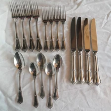 (17) Pcs Retroneu St. Tropez pattern 18/8 stainless Japan Flatware set 