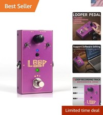 Loop Pedal for Electric Guitar,Stereo Looper Pedal with 3-Gear Speed Control,...