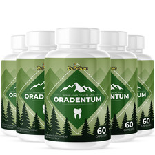 Oradentum- Oral & Digestive Support- 5 Bottles- 300 Capsules