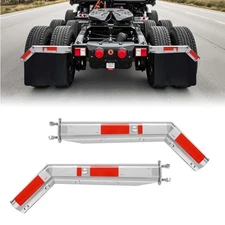 VEVOR Stainless Steel Angled Spring Loaded Mud Flap Hangers Semi Trucks 2-1/2"