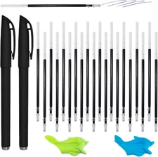 24Pcs Magic Pens & Refills for Magic Grooved Writing Practice, Disappearing I...