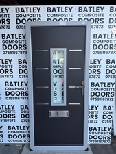 NEW EXTERNAL BLACK SOLID CORE COMPOSITE DOOR 1000x2168mm *2002