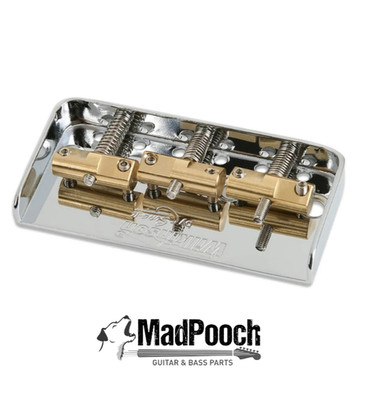 Wikinson  Short Half Bridge for Telecaster Guitar (3-Saddle) - CHROME (New)