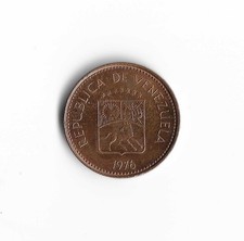 1976 Venezuela - 5 Centimos - 639 - Copper Clad Steel - 2g