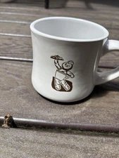 Vintage Dunkin' Donuts Diner Style Heavy Coffee Mug Dunkie Man Logo