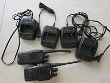 2 Pack Set Long Range Walkie Talkie Two Way Radio W 4 Battery Chargers Baofeng