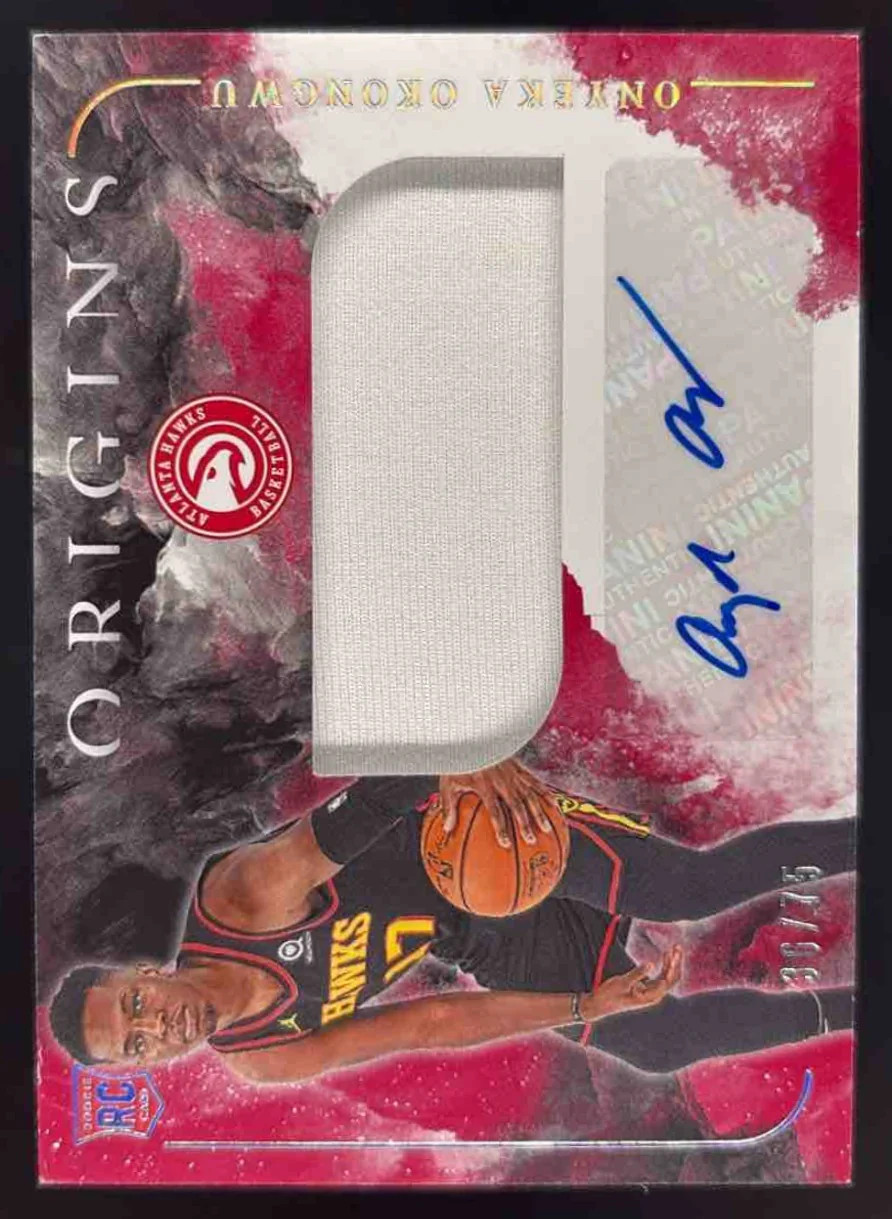 2020 Origins Rookie Jersey Autographs Red #ONY Onyeka Okongwu RC Auto /75