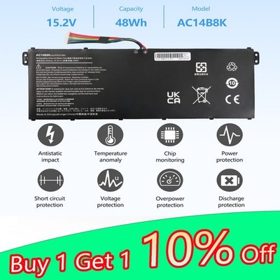 Notebook Akku AC14B8K für Acer Aspire R13 R7-371T Chromebook 13 C810,13 CB5-311
