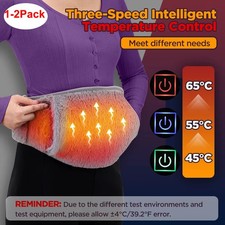 Electric Heating Menstrual Vibration Pad Belt For Period Pain Relief Cramps Gift